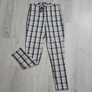 EXPRESS Skinny Plaid Dress Pants Size SP
